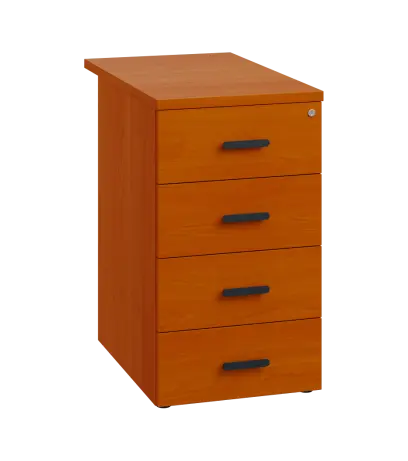 LKC 2 - 71 kontejner přístavný, 4-zásuvkový, deska 25 mm, centrální zámek, třešeň šumavská